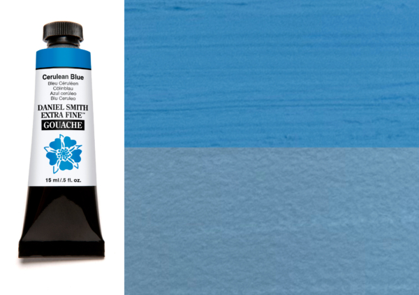 Daniel Smith Extra Fine Gouache - Cerulean Blue 15ml (S3)