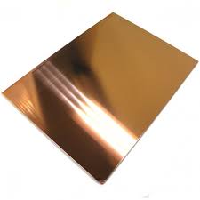 Mirror Copper 1mm Sheet - 100x100mm