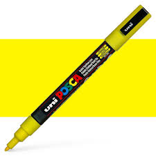 Posca PC-3M Fine Bullet Tip Paint Marker - Yellow