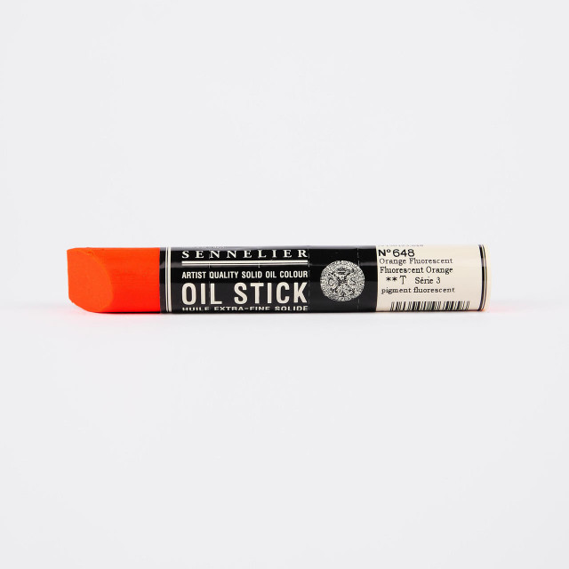 Sennelier Oil Stick - Fluorescent Orange (3)