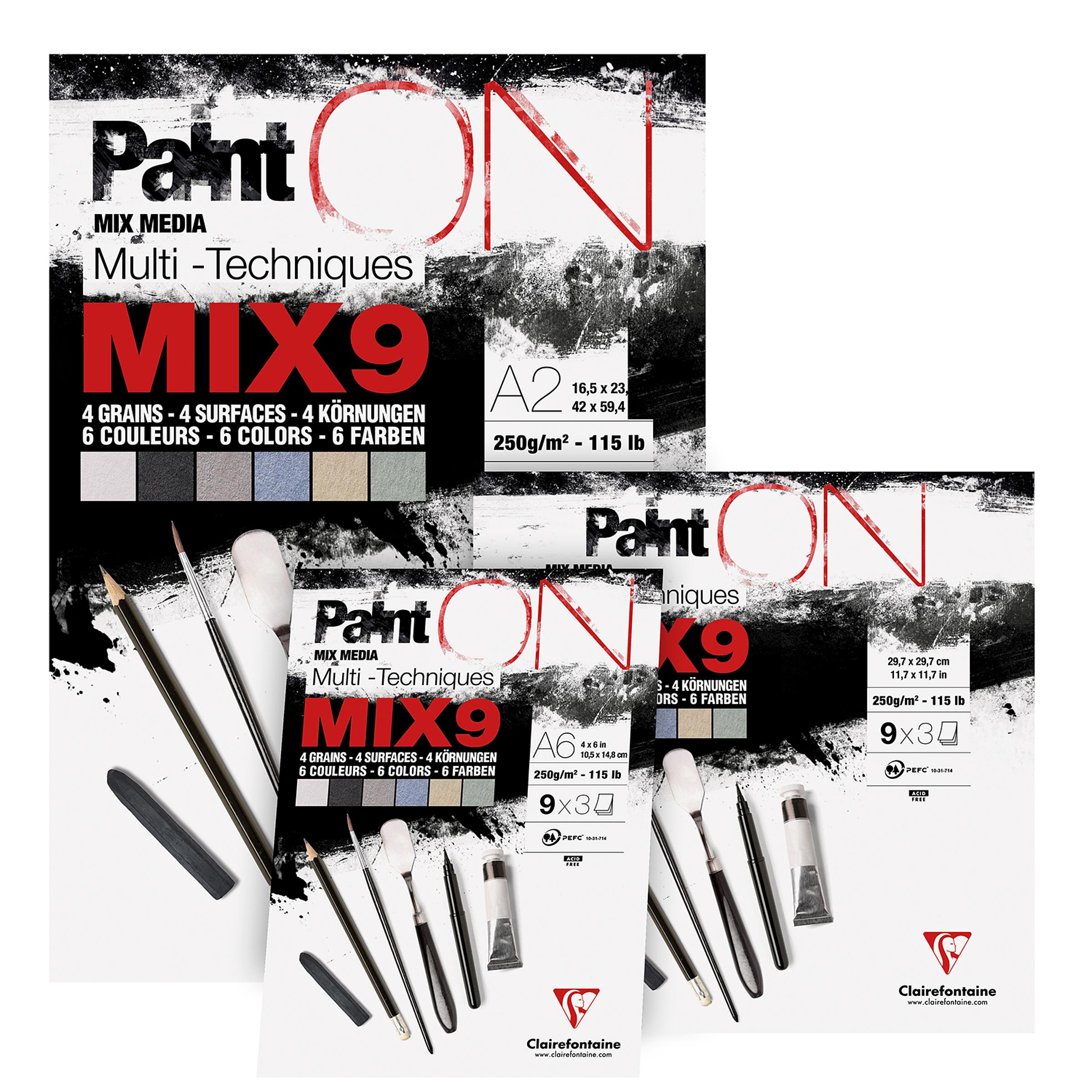 Clirefontaine PaintON Mixed Media Pad - Mix9 - A3