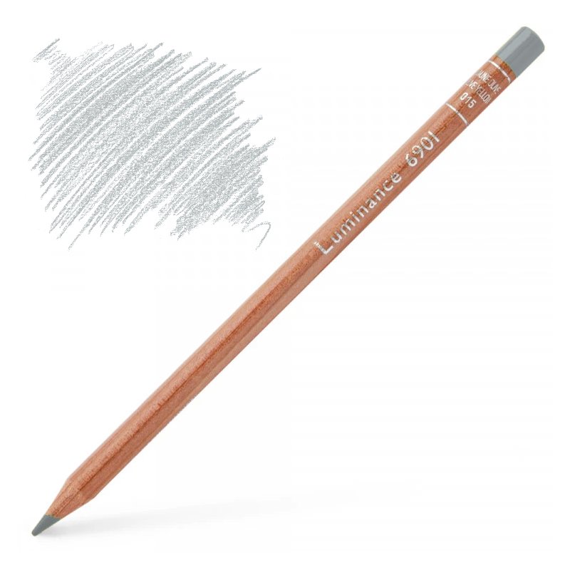 Caran d'Ache Luminance Pencil - Silver Grey 002