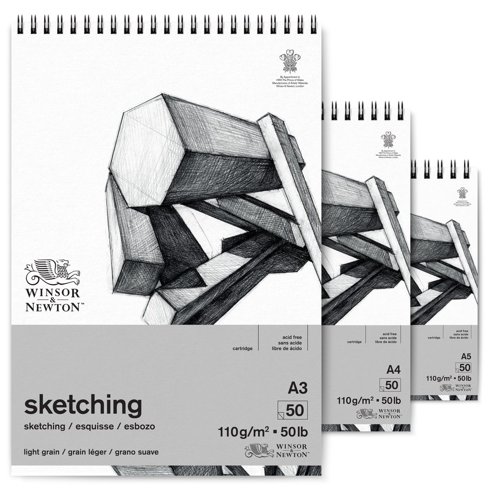 W&N Light Grain Sketching Pad 110gms A4