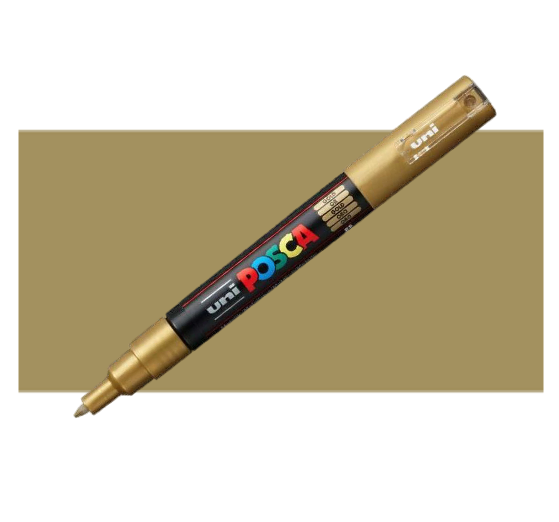 Posca PC-1M Extra Fine Paint Marker - Gold