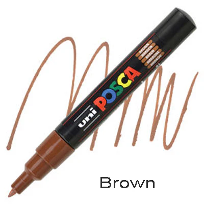 Posca PC-1M Extra Fine Paint Marker - Brown