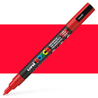 Posca PC-3M Fine Bullet Tip Paint Marker - Red