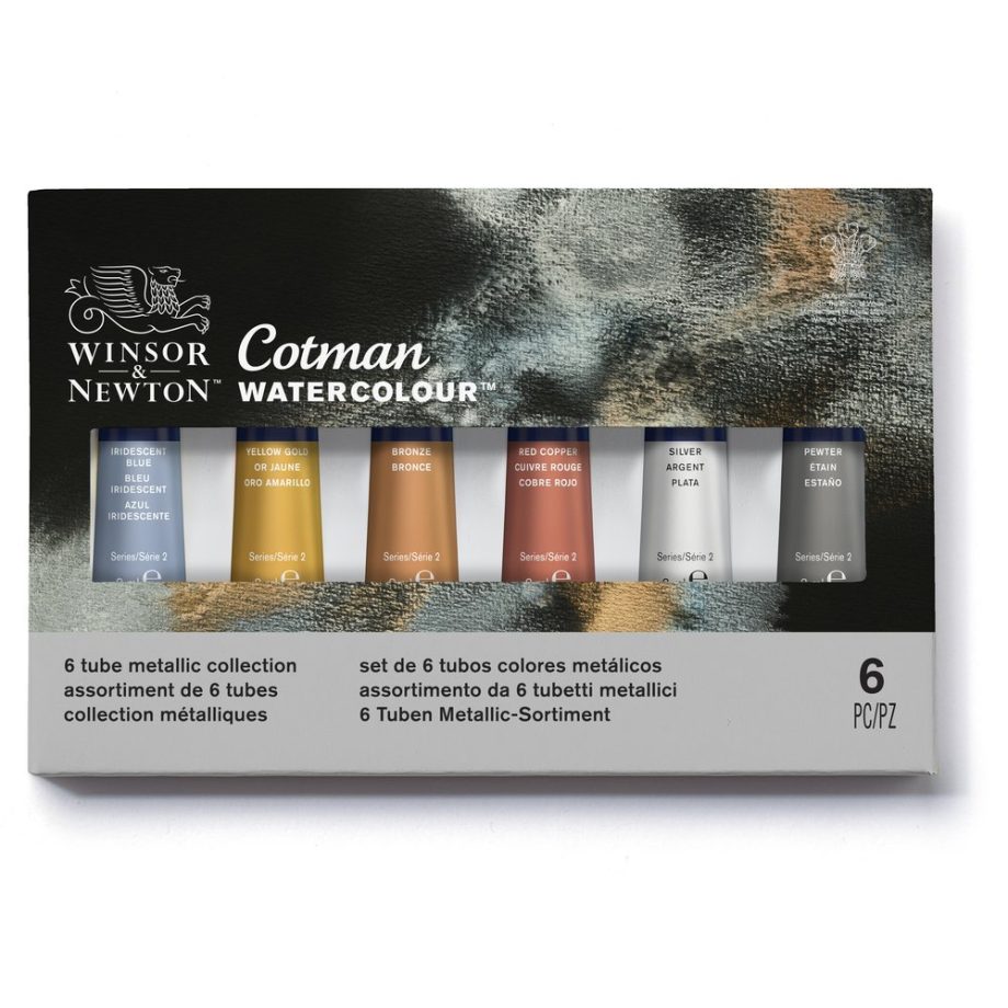 W&N Cotman Watercolour Metallic Set - 6 tubes