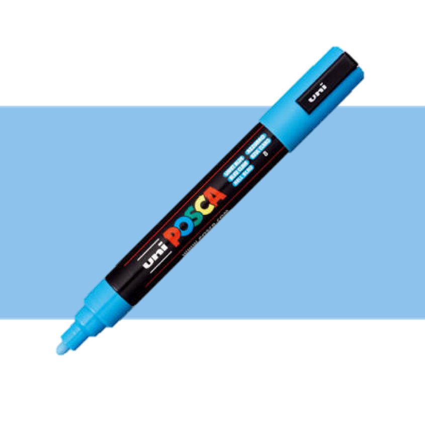 Posca PC-5M Medium Bullet Tip Paint Marker - Light Blue