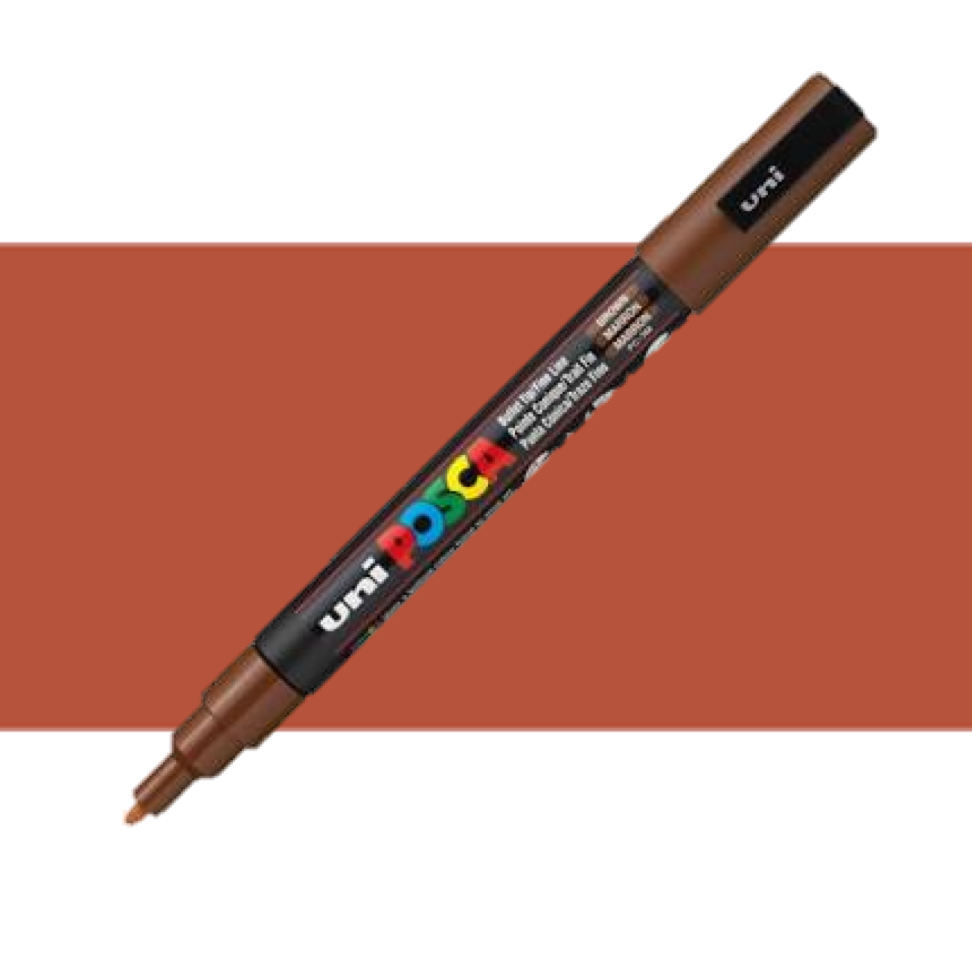 Posca PC-3M Fine Bullet Tip Paint Marker - Brown