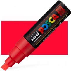 Posca PC-8K Broad Chisel Tip Paint Marker - Red