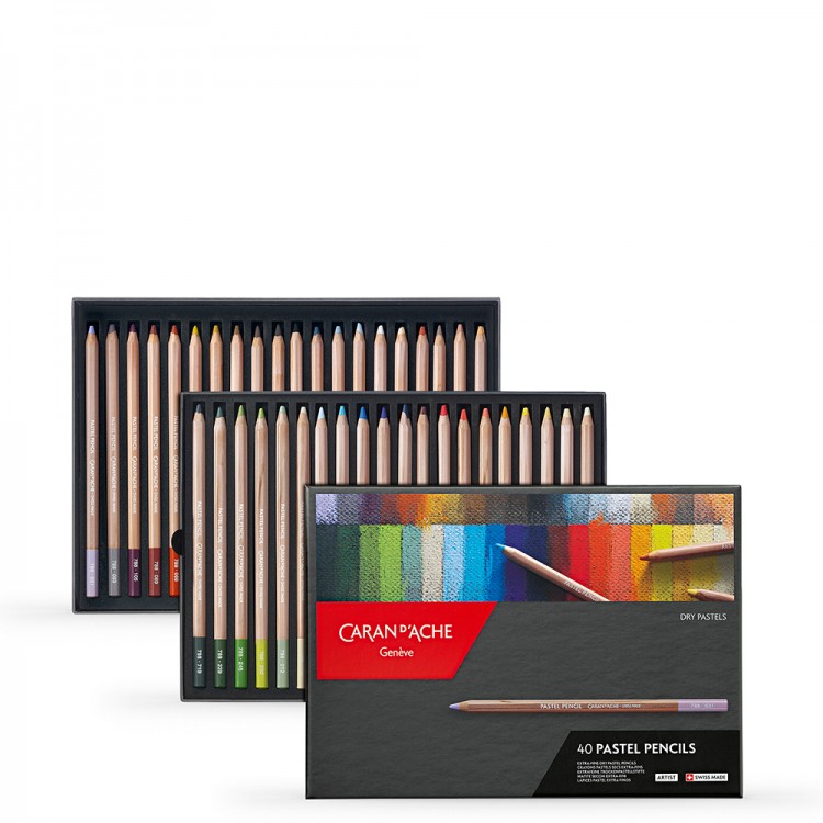 Caran d'Ache Pastel Pencils - Set of 40