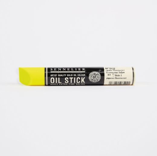 Sennelier Oil Stick - Fluorescent Yellow (3)