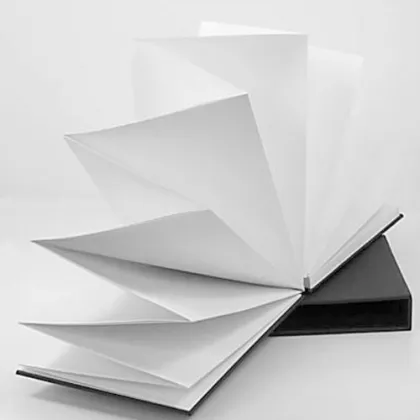 Concertina Sketchbook - A5 - White Paper