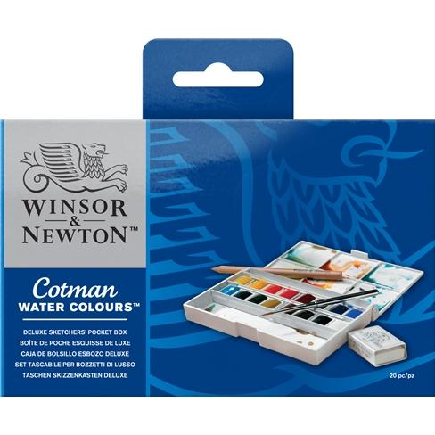 W&N Cotman Student Watercolour Deluxe Sketchers Pocket Box