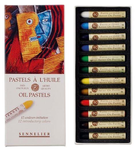 Sennelier Artist Quality Oil Pastel Introductory Set - Assorted 12