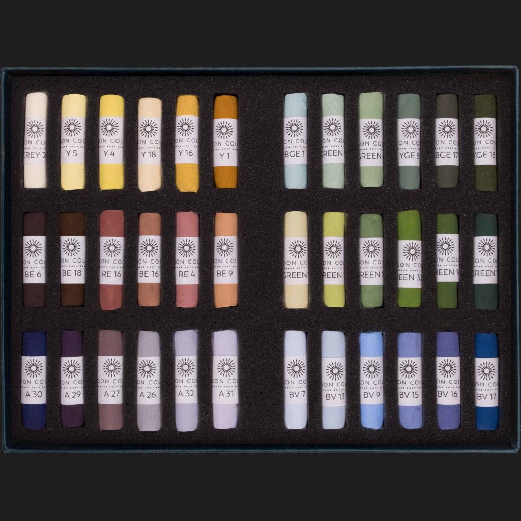 Unison Soft Pastel Set - Landscape Set of 36 Pastels