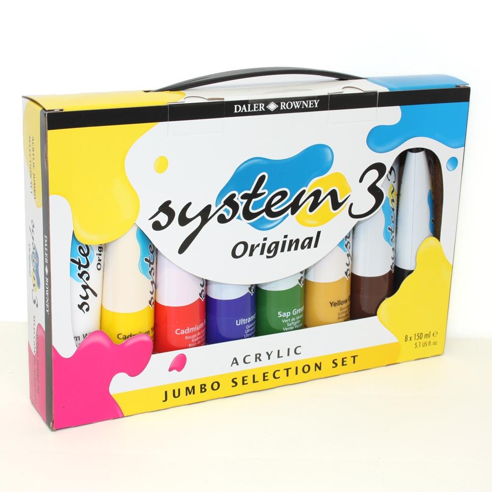 System3 Acrylic Jumbo Selection Set 8x150ml