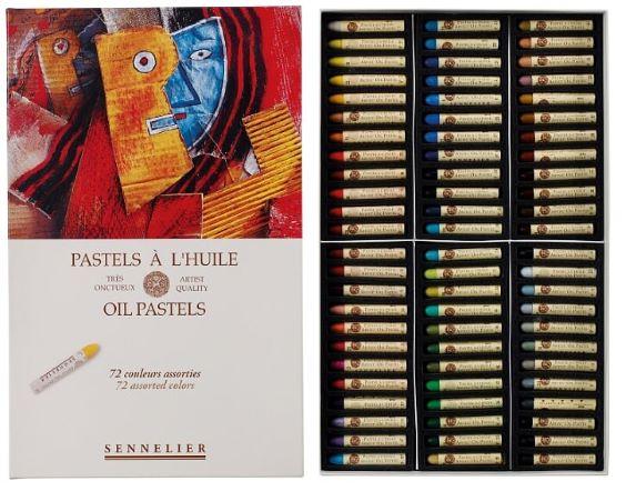 Sennelier Artist Quality Oil Pastel 72 Set - 72 Assorted Colours