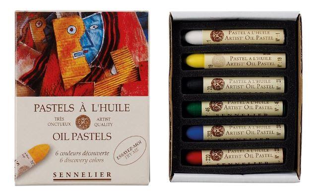 Sennelier Artist Quality Oil Pastel Discovery Set - Assorted 6