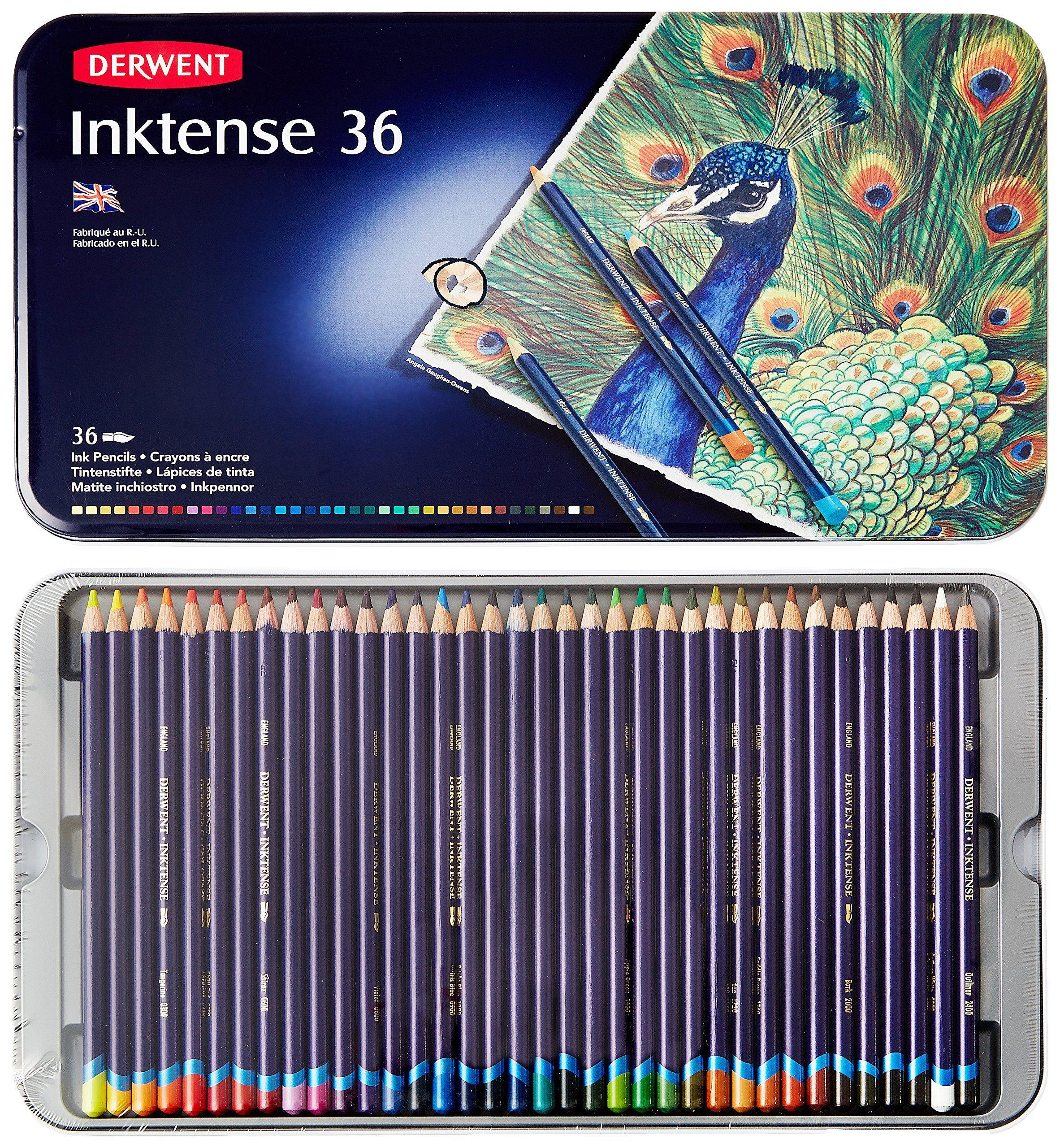 Derwent Inktense Pencil Set -Tin of 36