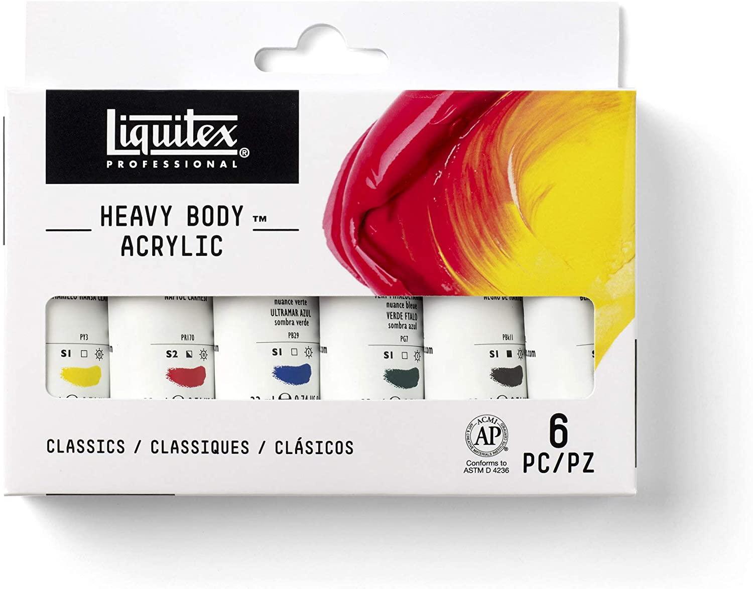 Liquitex Heavy Body Acrylic Essentials 6x22ml Set