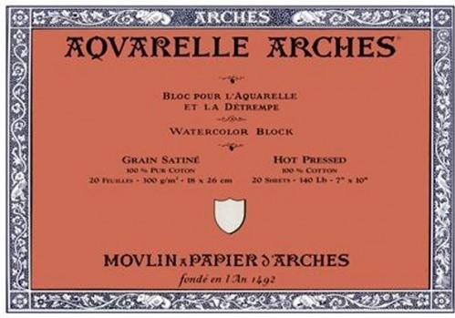 Arches Aquarelle Block - 140lb/300gsm - Rough - 7x10"