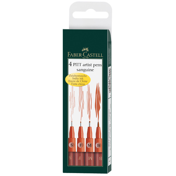 Faber Castell Pitt Artist Fine Line Set of 4 - Sanguine