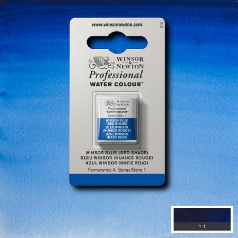 W&N Professional Watercolour Half Pan - Winsor Blue RS (1)