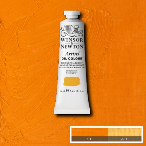W&N Artists Oil 37ml - Cadmium Yellow Deep (4)
