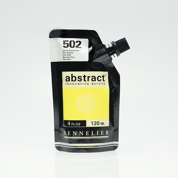 Abstract Acrylic 120ml - Flourescent  Yellow