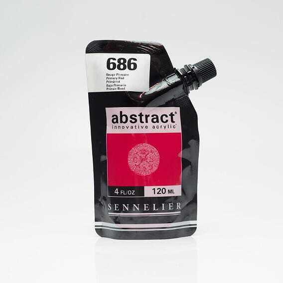 Abstract Acrylic 120ml - Primary Red