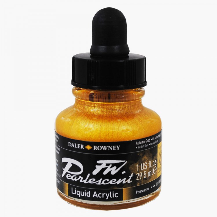 Daler Rowney FW Pearlescent Inks 29.5ml - Autumn Gold