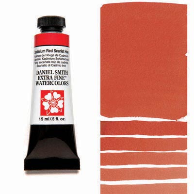 Daniel Smith Watercolour - Cadmium Red Scarlet Hue 15ml (S3)