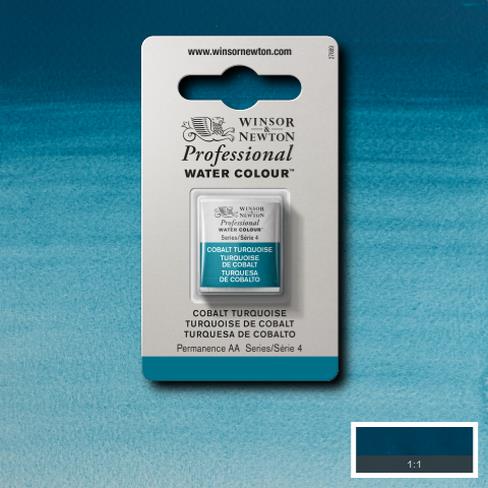 W&N Professional Watercolour Half Pan - Cobalt Turquoise (4)