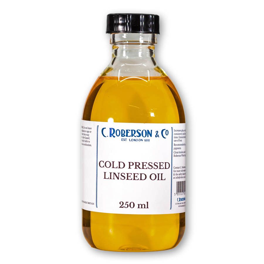 Roberson Cold Pressed Linseed Oil 250ml