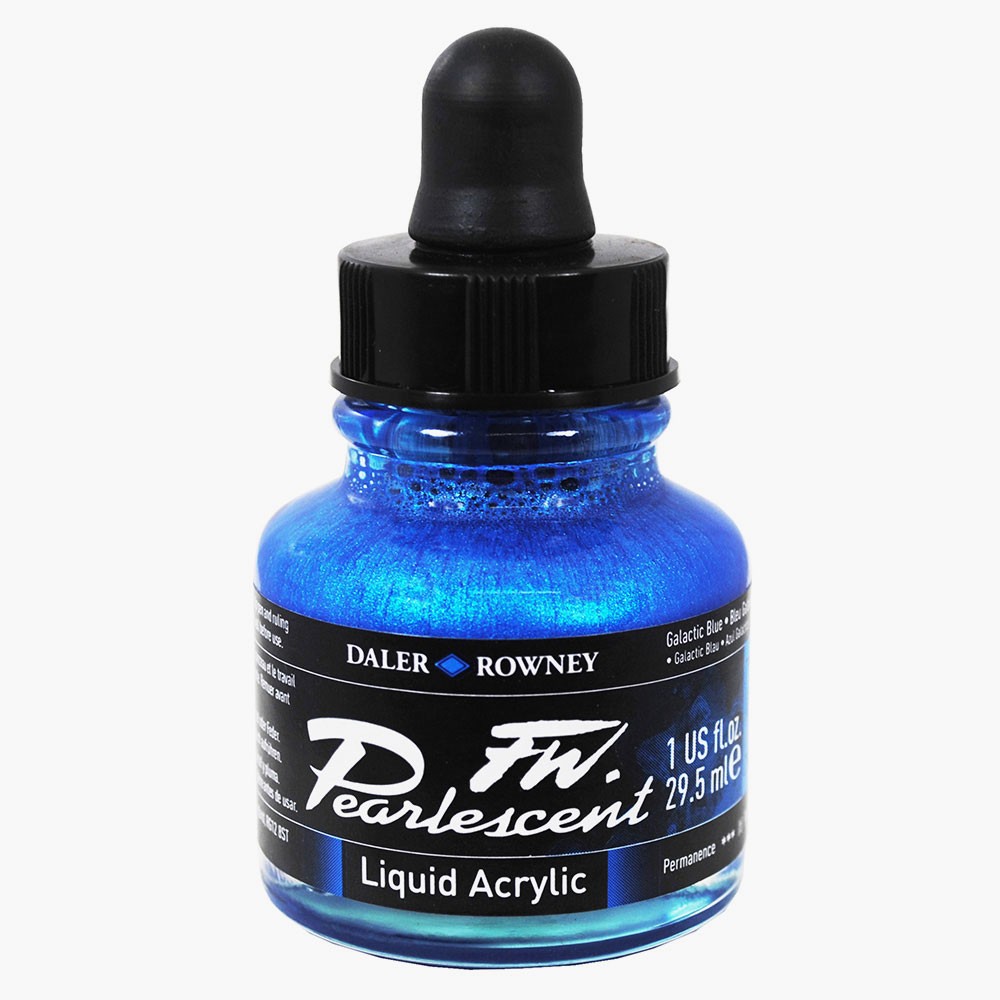 Daler Rowney FW Pearlescent Inks 29.5ml - Galactic Blue