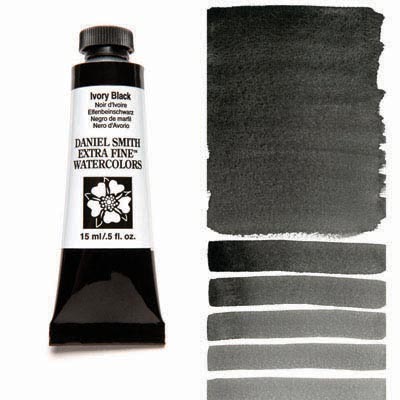 Daniel Smith Watercolour - Ivory Black 15ml (S1)