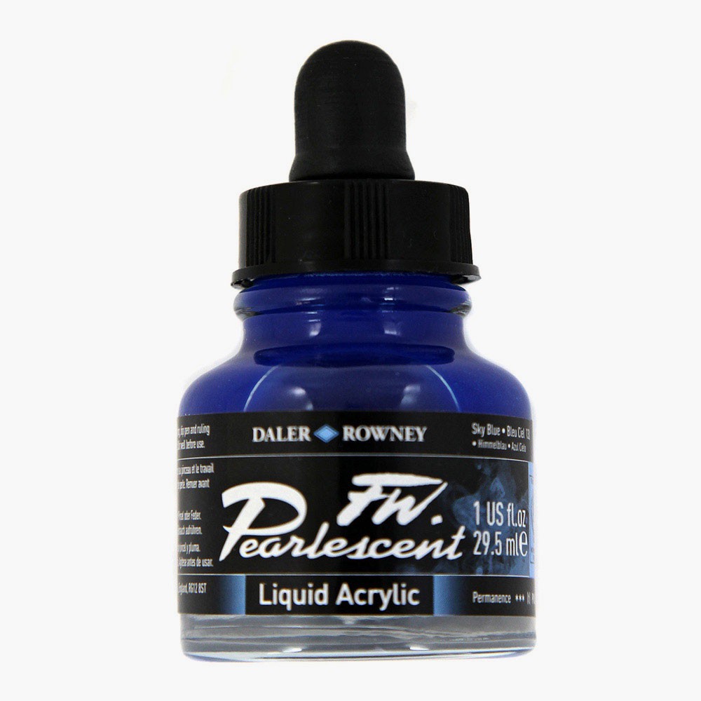 Daler Rowney FW Pearlescent Inks 29.5ml - Sky Blue