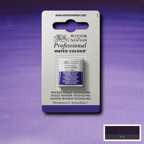 W&N Professional Watercolour Half Pan - Winsor Violet (Diox) (1)