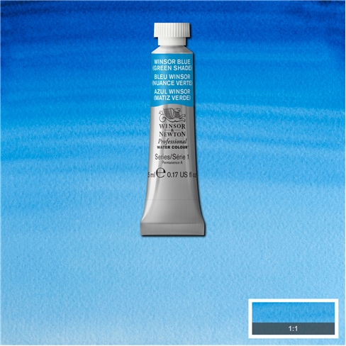 W&N Professional Watercolour 5ml - Winsor Blue GS (1)
