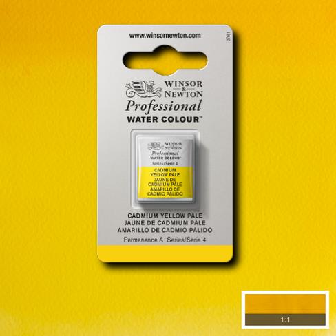 W&N Professional Watercolour Half Pan - Cadmium Yellow Pale (4)