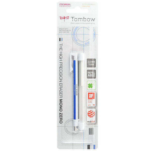 Tombow Mono Zero Eraser 2.5x5mm & Refill Pack