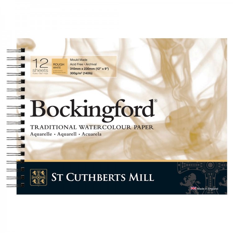 Bockingford Spiral Pad 140lb ROUGH 9x12"