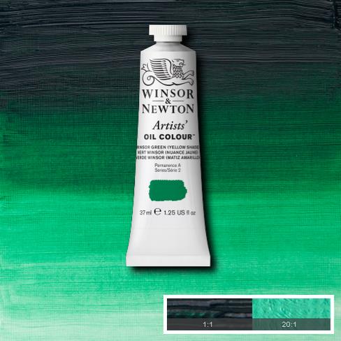 W&N Artists Oil 37ml - Winsor Green YS (2)
