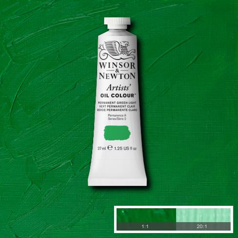 W&N Artists Oil 37ml - Permanent Green Light (2)