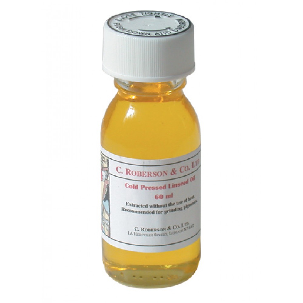 Roberson Cold Pressed Linseed Oil 60ml