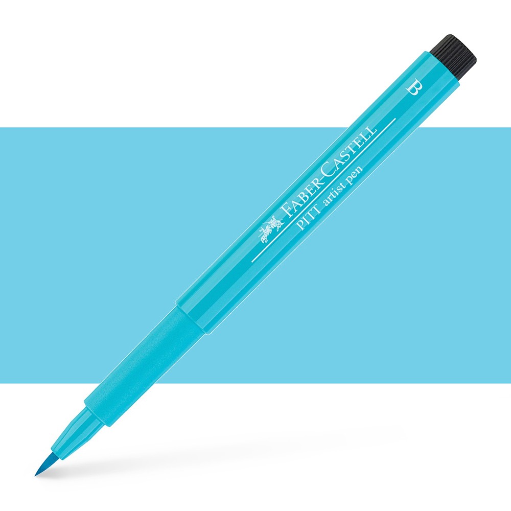 Faber Castell Pitt Brush Pens - Light Cobalt Turquoise