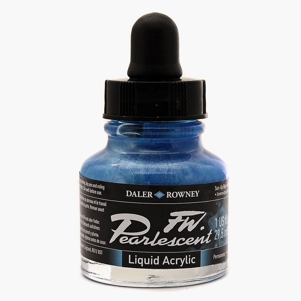 Daler Rowney FW Pearlescent Inks 29.5ml - Sun Up Blue