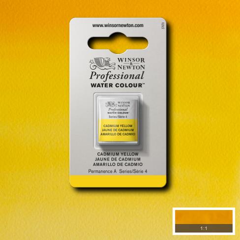 W&N Professional Watercolour Half Pan - Cadmium Yellow (4)