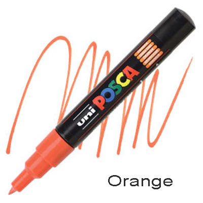 Posca PC-1M Extra Fine Paint Marker - Orange